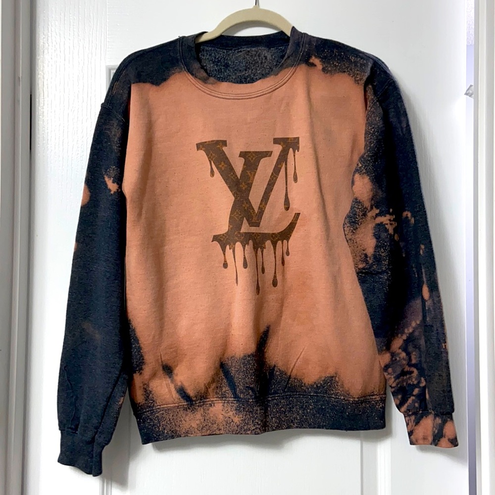 One Of A Kind Bleached Dyed LV Sweatshirt